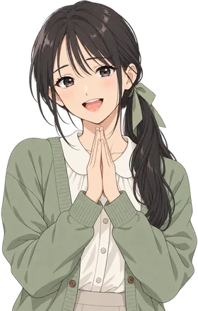 Hana, hands together